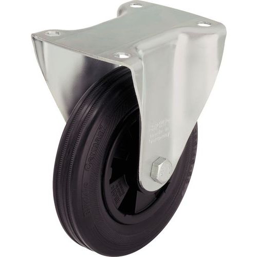 Rotella Fissa D=250Mm P=295Kg ruota poliprop. + caucciù,