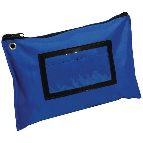 Pochette piatta multiuso A5 L27 x P19 cm blu,