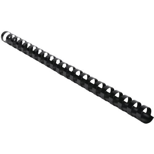 Spirali per rilegature in plastica 16mm A4 - nero,