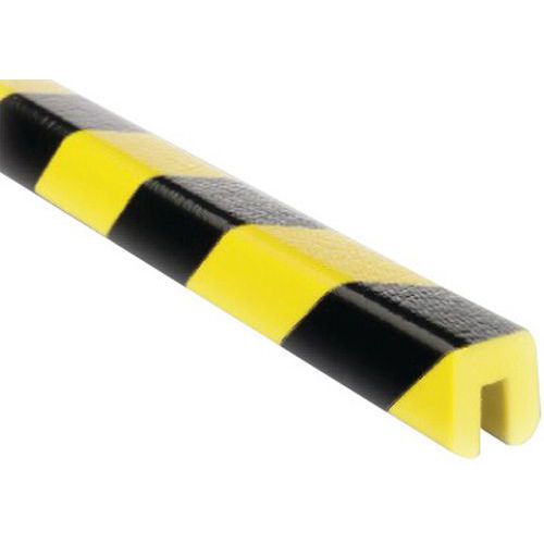 Profilo di protezione nero/giallo tipo G in 10x1 m,