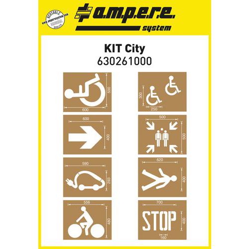 Kit di maschere riutilizzabili per viabilità pallet 8 schede,