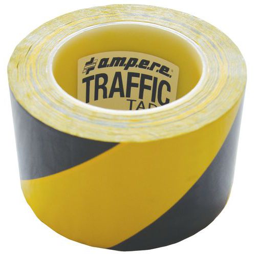 Nastro adesivo per marcatura giallo/nero 30mx75mm Serie 2,