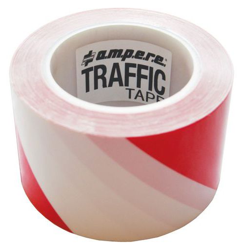 Nastro adesivo per marcatura rosso/bianco 30mx75mm Serie 2,