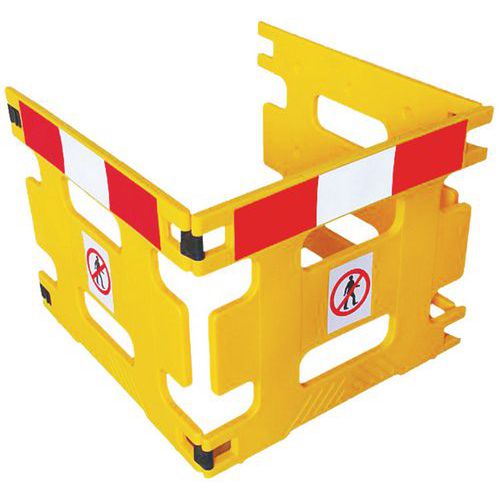 Barriera HandiGard. Lunghezza complessiva 3 m rosso/bianco,