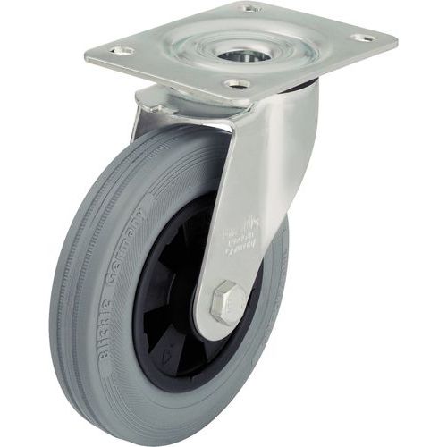 Rotella Girev. D=80mm P=50Kg gomma senza marcatura,