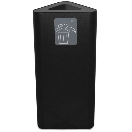 Pure gettacarte triangolare 60 LT con pittogramma Nero,