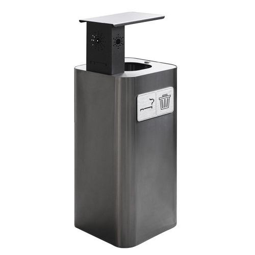 Pure posacenere gettacarte 100 LT con serratura inox,