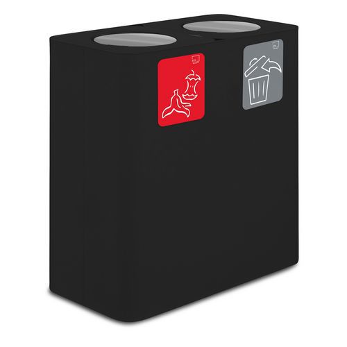 Pure gettacarte basculante 200 LT 5 pittogrammi nero,