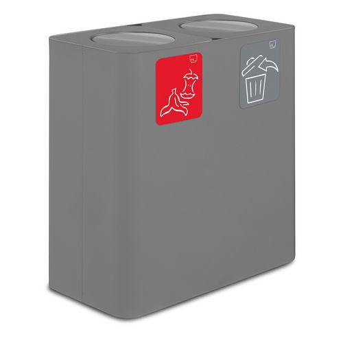 Pure gettacarte basculante 200 LT 5 pittogrammi grigio,