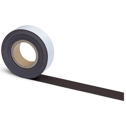 Nastro magnetico autoadesivo 10m x 35mm x 1mm nero - Maul,