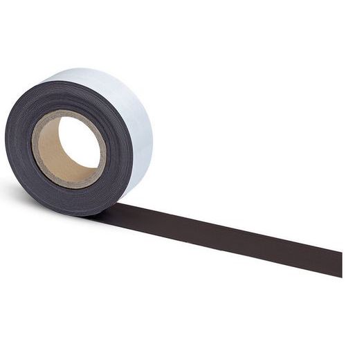 Nastro magnetico autoadesivo 10m x 45mm x 1mm nero - Maul,