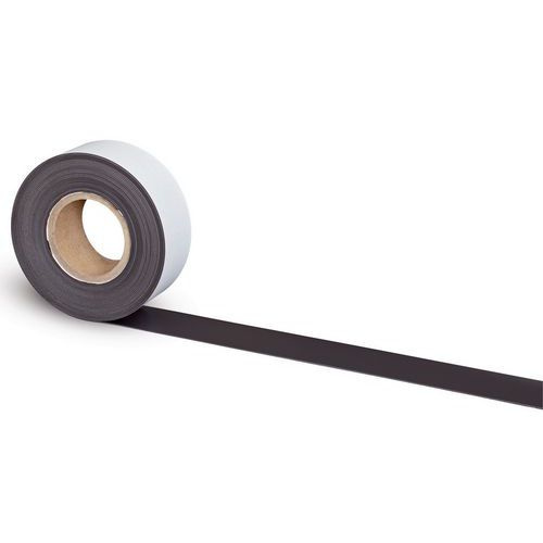 Nastro magnetico autoadesivo 10m x 60mm x 1mm nero - Maul,