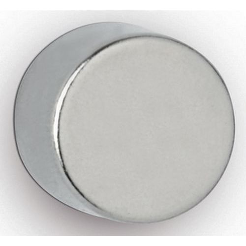 Lotto di 4 magneti al neodimio potenti Ø 12x10mm-5,3kg-Maul,