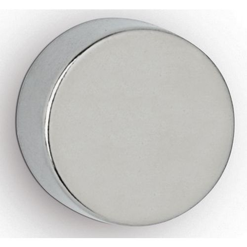 Lotto 4 magneti al neodimio potenti Ø 15x10mm-8,0kg-Maul,