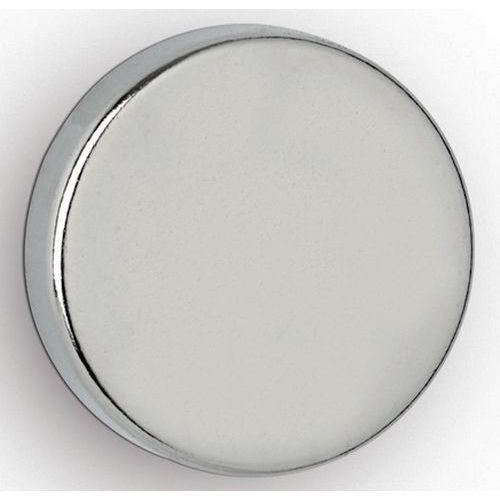 Lotto di 4 magneti al neodimio potenti Ø 20x5mm-6,2kg-Maul,