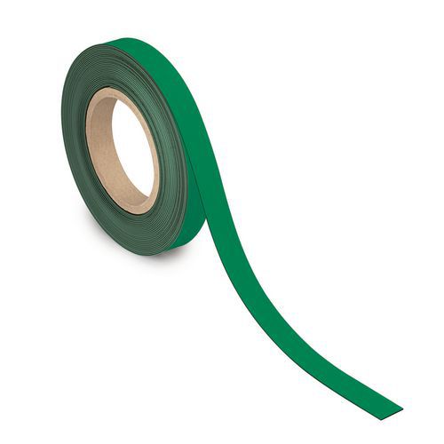 Nastro di segnalazione scrivibile magnetico 20mm-Verde,