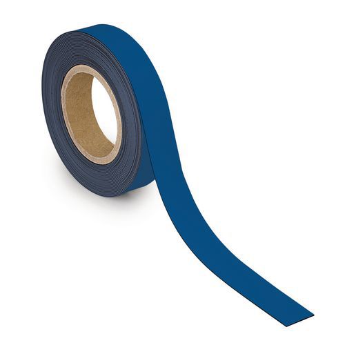 Nastro di segnalazione scrivibile magnetico blu - Maul,
