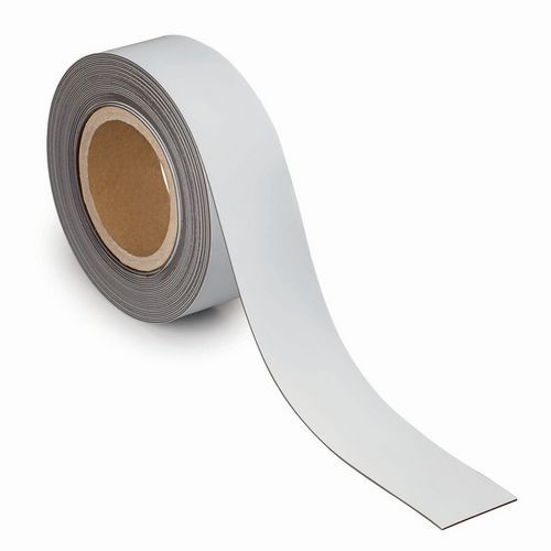 Nastro di segnalazione scrivibile magnetico 10m x 50mm x 1mm,
