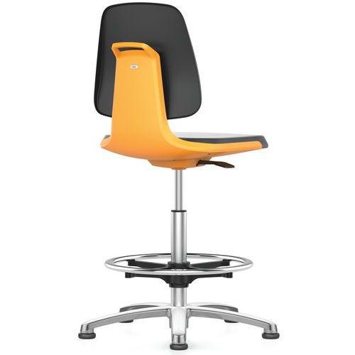 Sedia da officina Labsit Supertec alluminio - Arancione,
