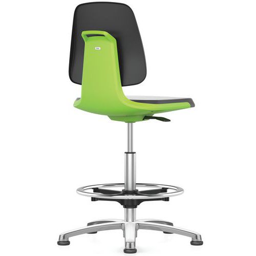 Sedia da officina Labsit Supertec alluminio - Verde,
