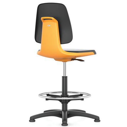Sedia da officina Labsit Supertec Flex 3D - Arancione,