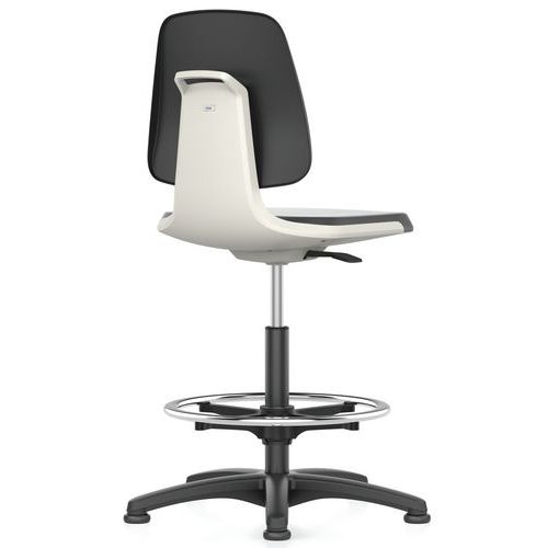 Sedia da officina Labsit poliuretano Flex 3D - Bianco,