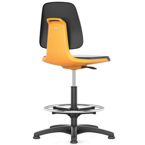 Sedia da officina Labsit poliuretano Flex 3D - Arancione,