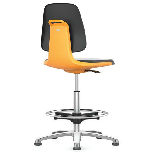 Sedia da officina Labsit poliuretano alluminio - Arancione,