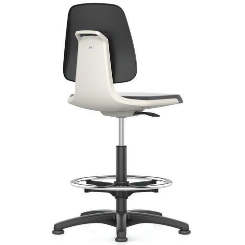 Sedia da officina Labsit tessuto Flex 3D - Bianco,
