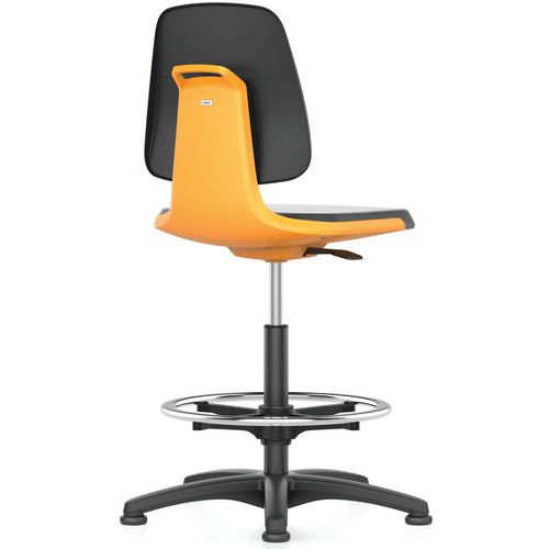 Sedia da officina Labsit tessuto Flex 3D - Arancione,