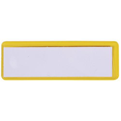 Portaetichette adesivo giallo 40x120 mm,