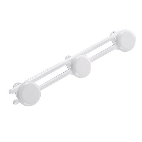 Gancio a 3 teste in metallo bianco - Arvix,