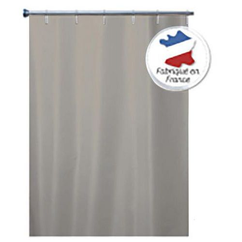 Tenda in poliestere tinta unita beige con anelli - Arvix,