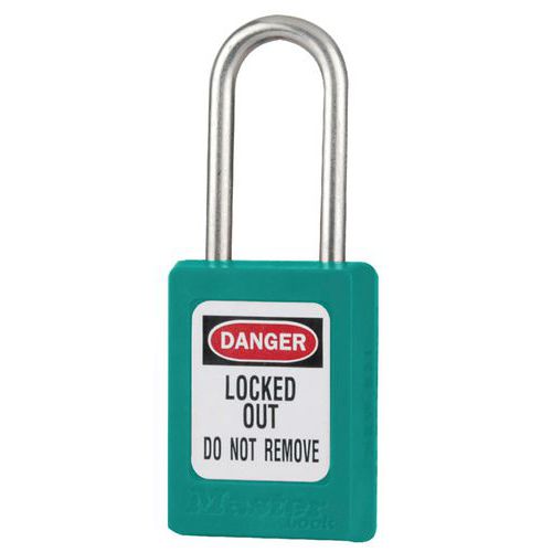 Lucchetto Zenex ® chiavi diff.chiav maestblocco estraz. Turchese,