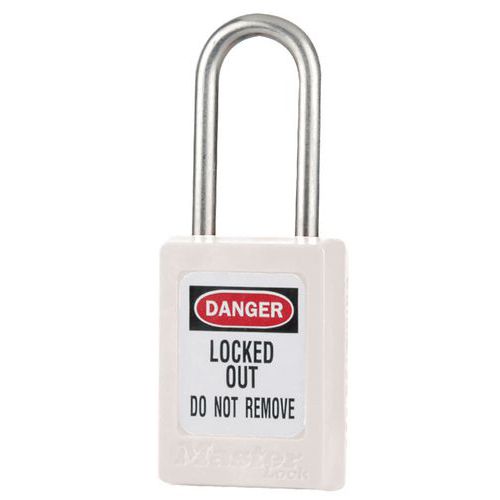 Lucchetto Zenex ®chiavi uguali chiav maestblocco estrazBianco,