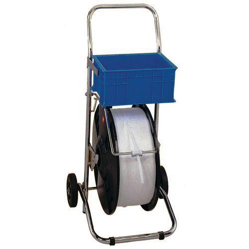 Svolgitore mobile per reggia in plastica su ruote,