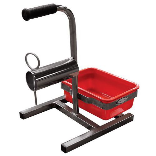 Svolgitore per bobina di reggia in tessuto scatola rossa,