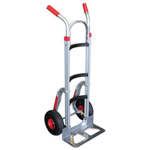 Carrello in alluminio 250 kg con guide,
