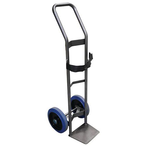 Carrello per carichi cilindrici - Ruote nere silenziose,