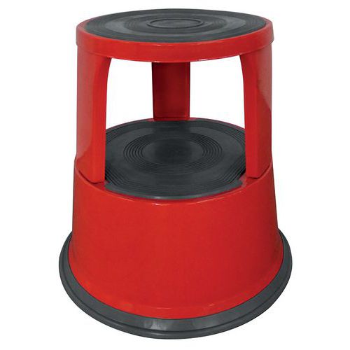 Scaletta in acciaio rosso,