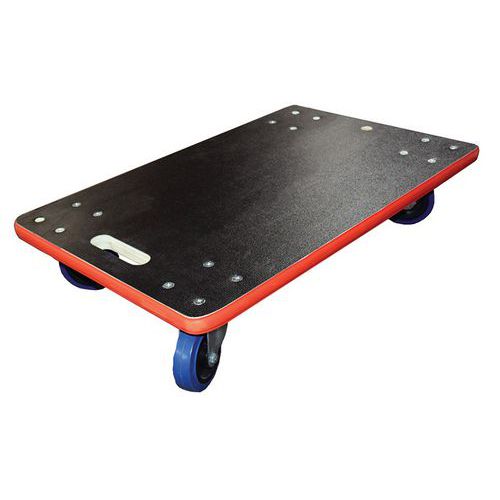 Pianale 450 kg spessore 27 mm gomma 600x300 mm,