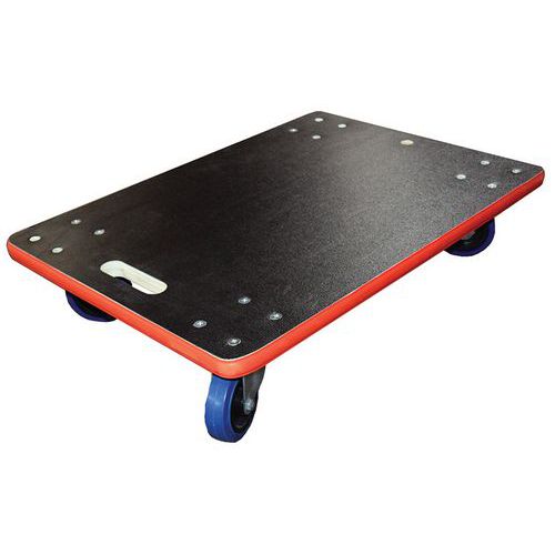 Pianale 450 kg spessore 27 mm gomma 600x400 mm,