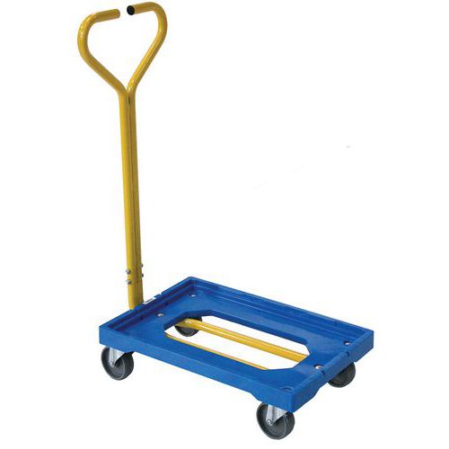Base carrellata con timone - Portata 250 kg,