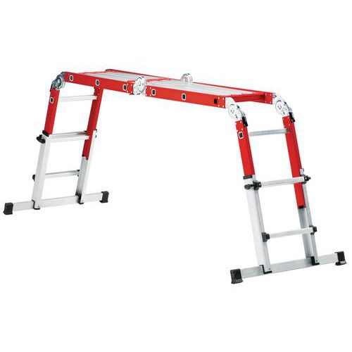 Scala articolata 4x3 gradini con piattaforma Do-it-All,