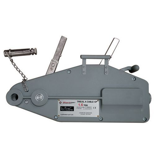 Argani a cavo con vite senza fine 1600 kg,