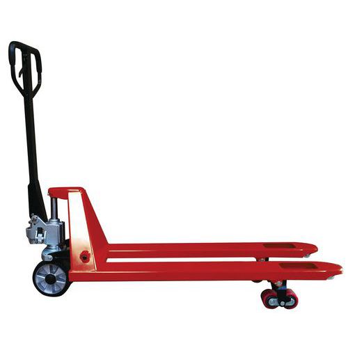 Transpallet manuale rosso - Portata 2500 kg,
