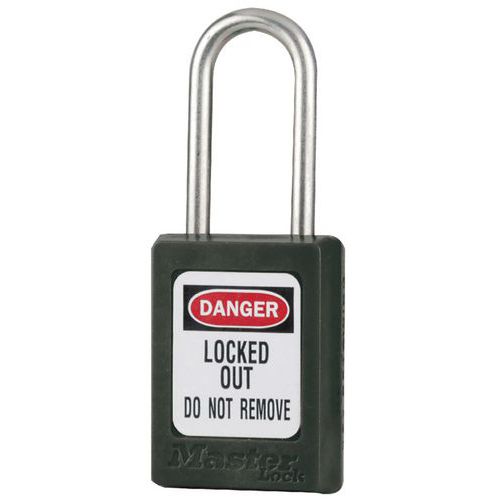 Lucchetto Zenex ® - a chiavi uguali con chiave maestra - Nero,