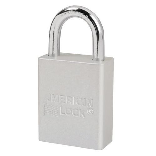 Lucchetto in alluminio anodizzato chiavuguaL 6 pin Grigio,