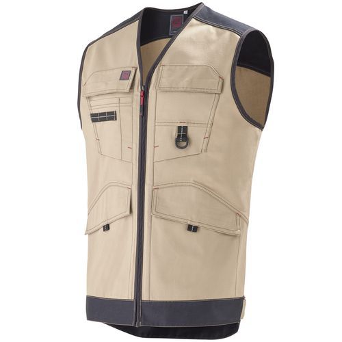 Gilet da lavoro Trowel beige/nero T0,