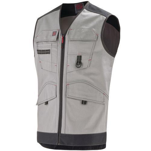 Gilet da lavoro Trowel grigio/nero T4,